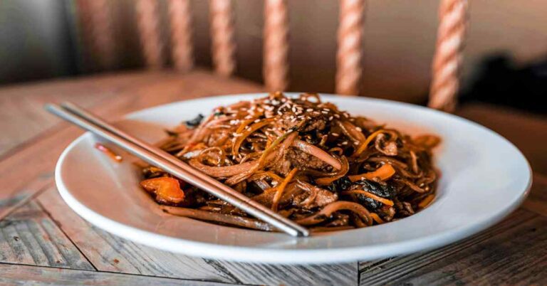 Japchae (Korean Glass Noodles)